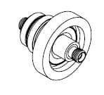 COAXIAL, SMA, 50 OHM, 1 PIN, FLOATING SHIELD, DOUBLE-ENDED, WELD 제품 이미지