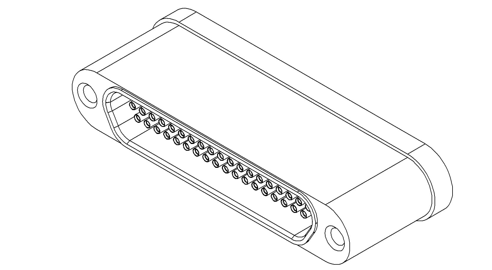 MULTIPIN, MICRO-D, 300V, 10A, 37 PIN, WELD 제품 이미지