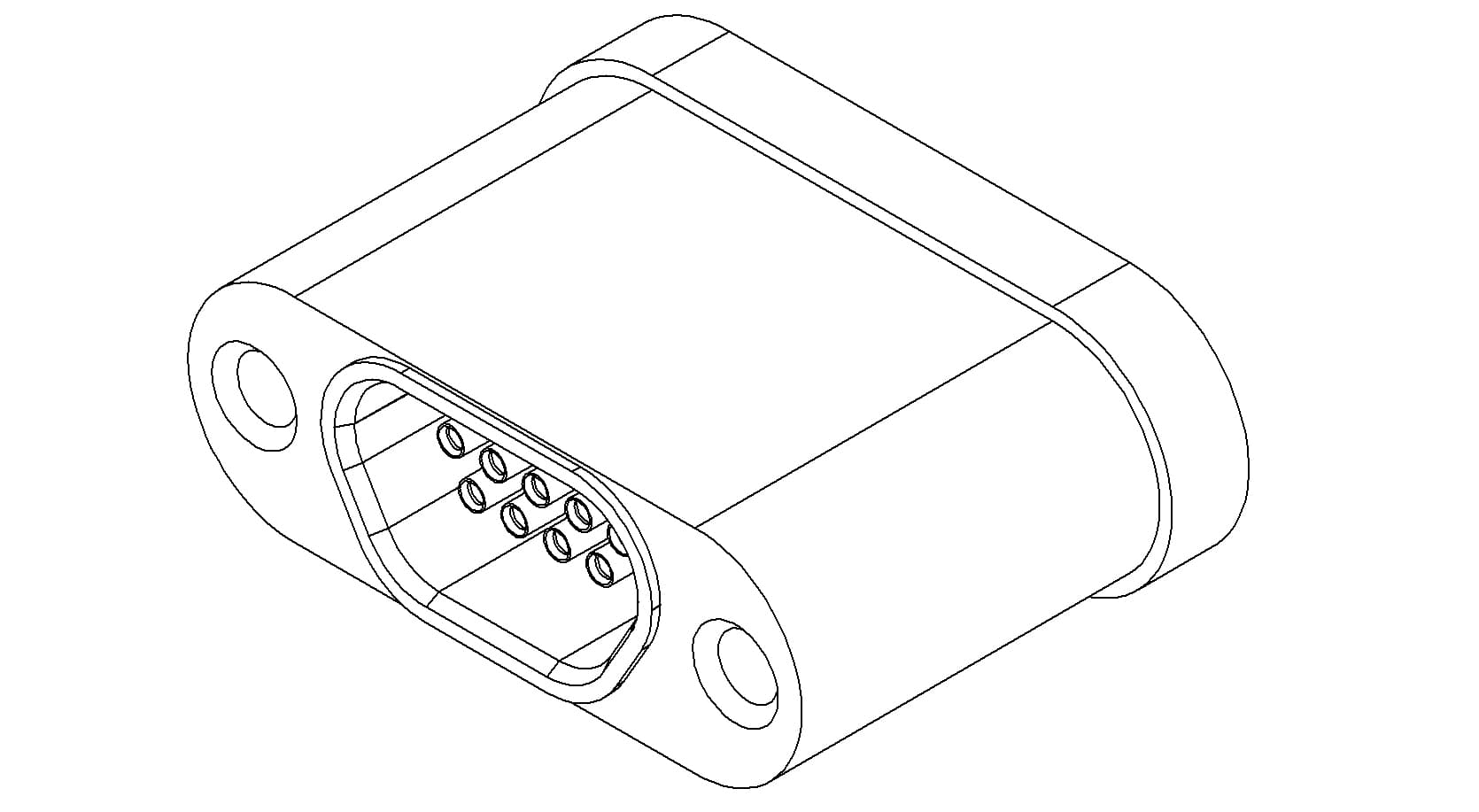 MULTIPIN, MICRO-D, 300V, 10A, 9 PIN, WELD 제품 이미지