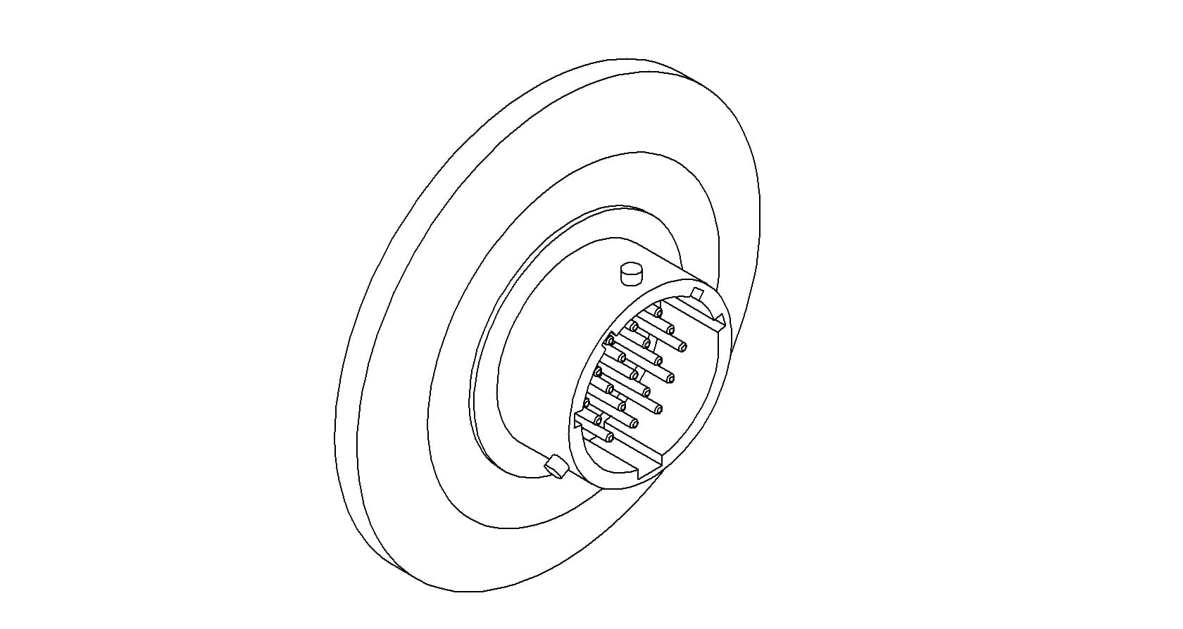 MULTIPIN, MS CIRCULAR, 1000V, 3A, DOUBLE-ENDED, 19 PIN, QF40 제품 이미지