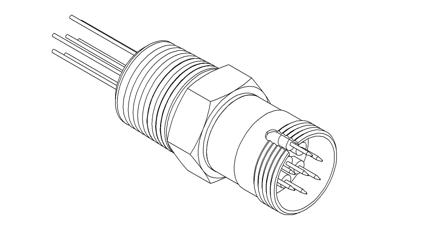 MULTIPIN, 7 PIN, 500V, 3.5A, 1/2 NPT