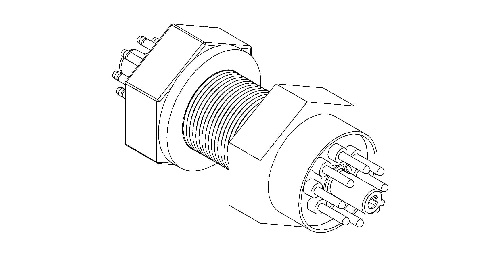 MULTIPIN, 8 PIN 'OCTAL', 1000V, 5A, DOUBLE-ENDED, BASEPLATE 제품 이미지