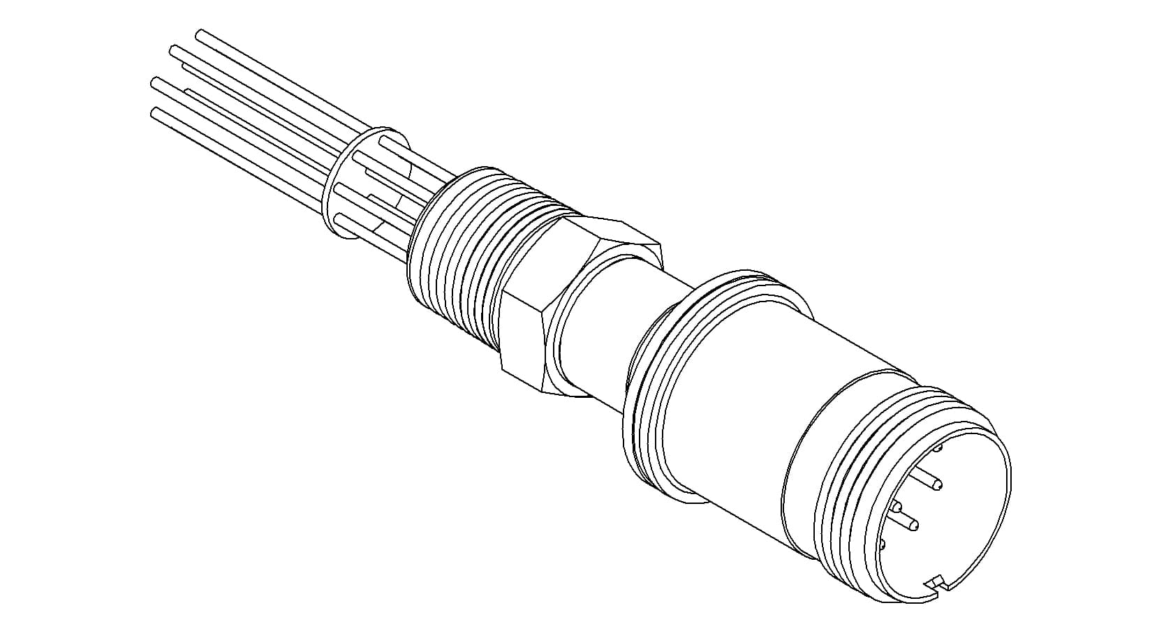 MULTIPIN, 10 PIN, 700V, 10A, 1/2 NPT