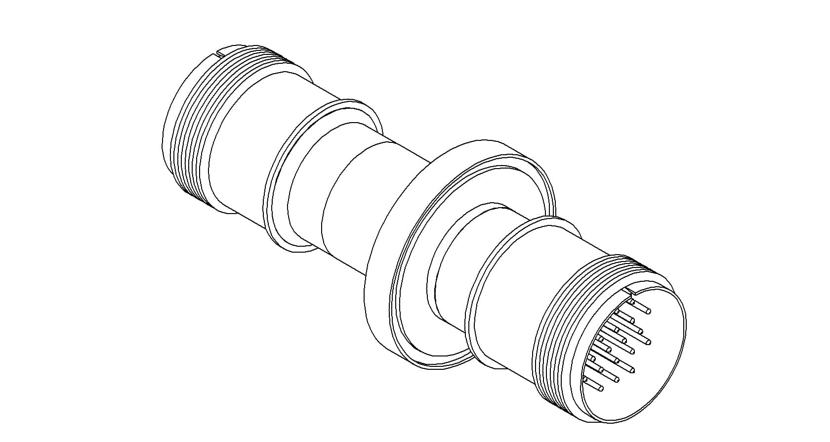 MULTIPIN, 20 PIN, 700V, 10A, DOUBLE-ENDED, WELD