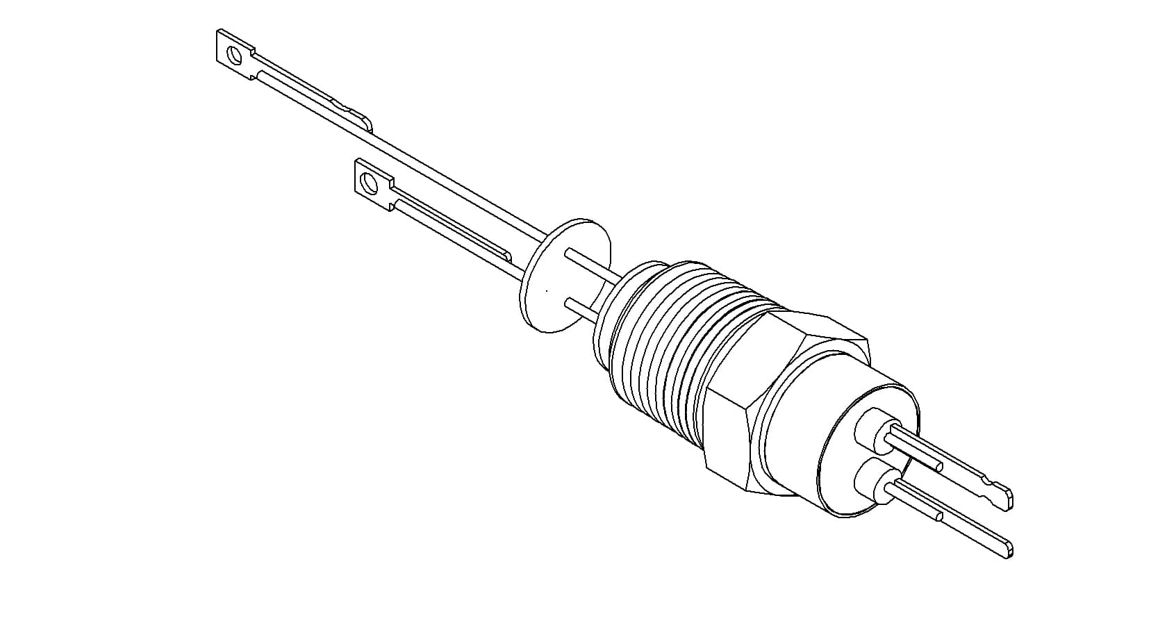 THERMOCOUPLE, TYPE C, 1 PAIR, CONNECTOR, 1/2 NPT 제품 이미지