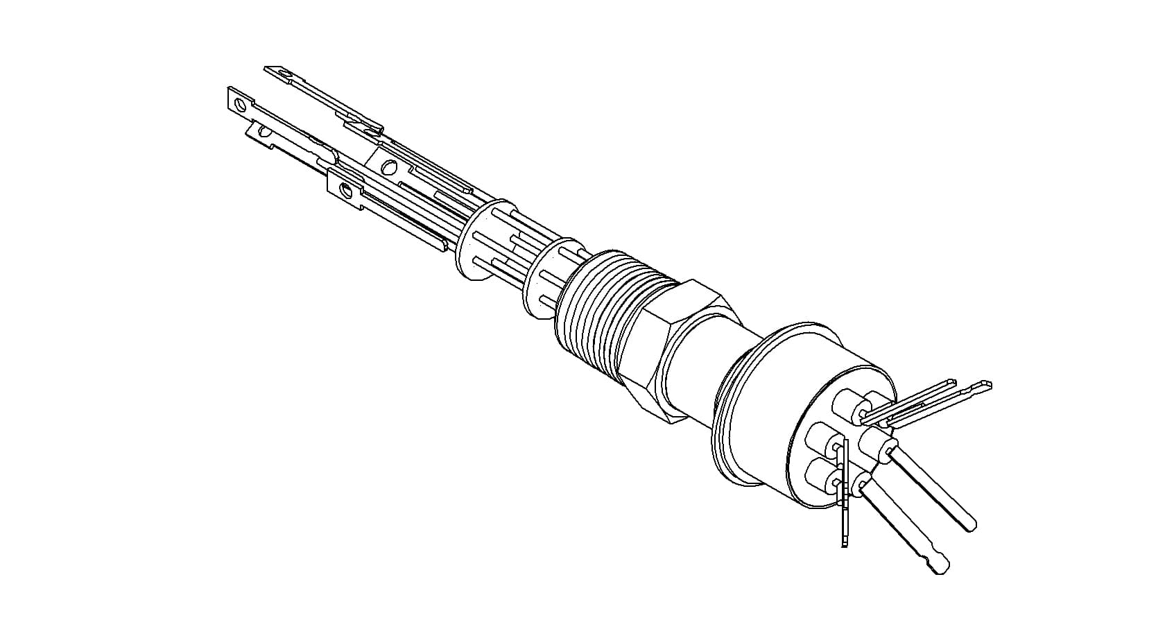THERMOCOUPLE, TYPE E, 2 PAIR, CONNECTOR, 1/2 NPT 대표 이미지