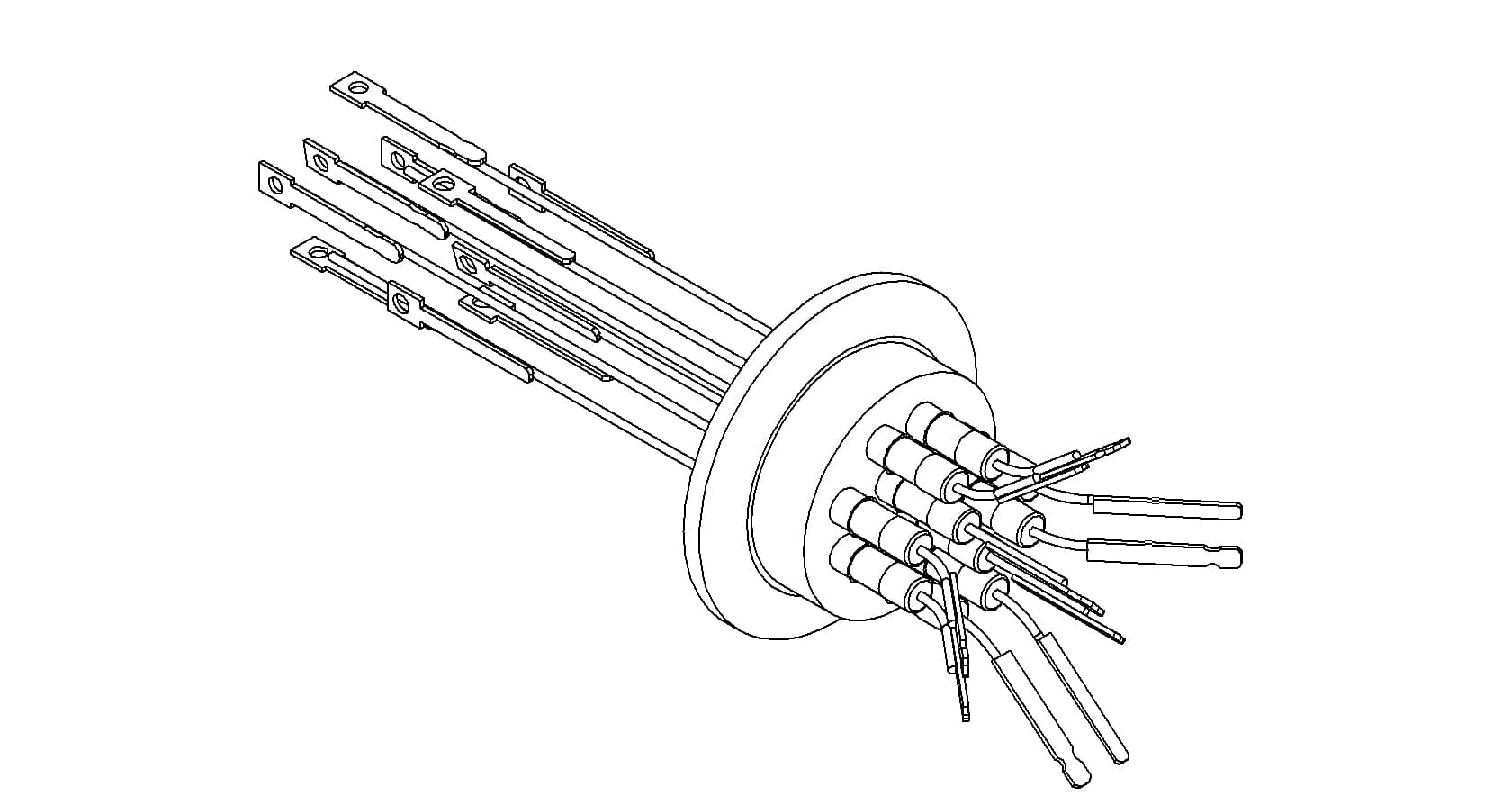 THERMOCOUPLE, TYPE J, 5 PAIR, CONNECTOR, QF40 제품 이미지