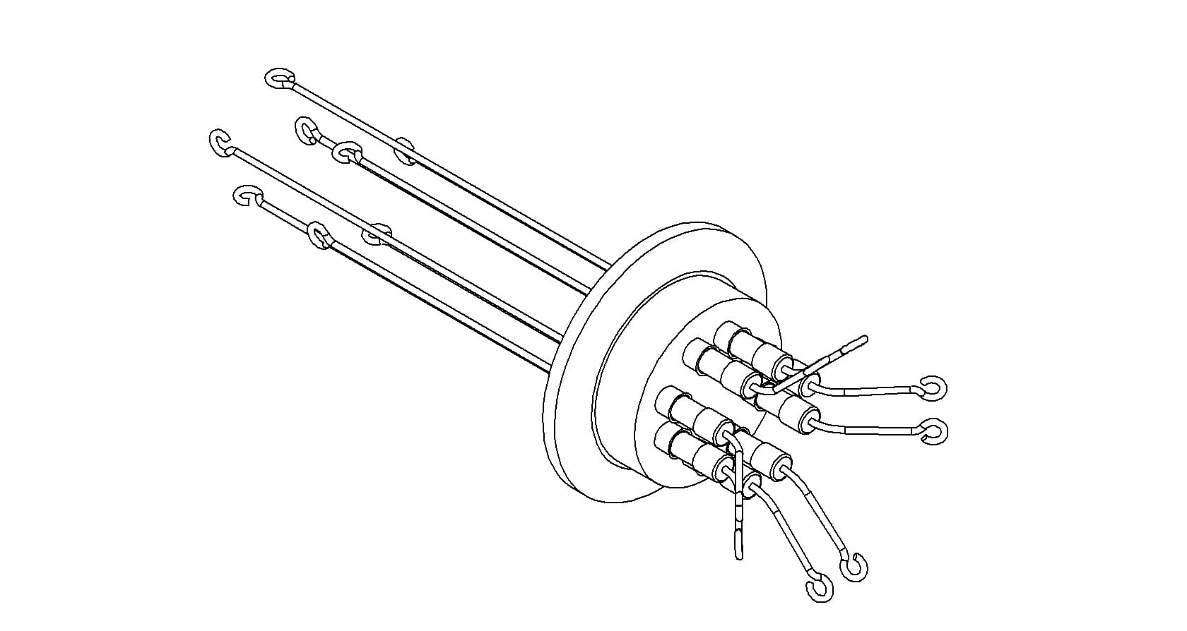 THERMOCOUPLE, TYPE N, 5 PAIR, SCREW-TYPE, QF40