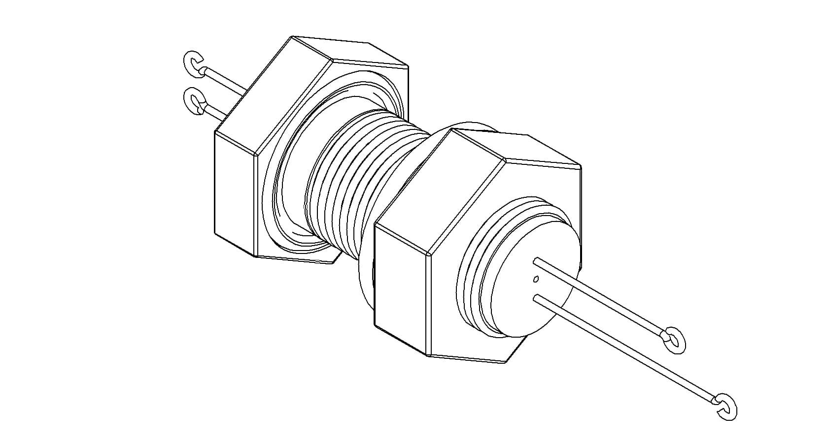 THERMOCOUPLE, TYPE R-S, 1 PAIR, SCREW-TYPE, BASEPLATE