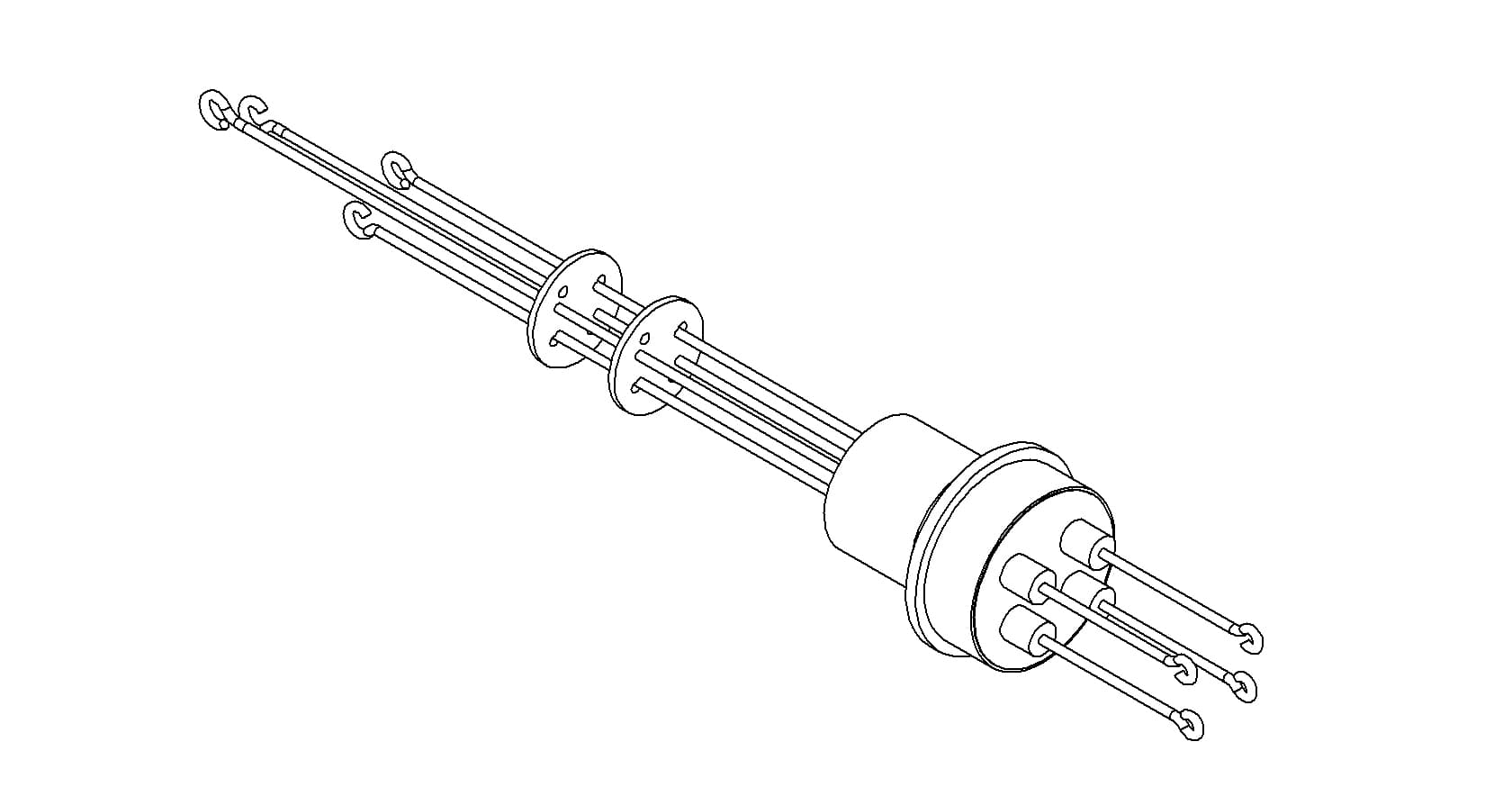 THERMOCOUPLE, TYPE R-S, 2 PAIR, SCREW-TYPE, WELD