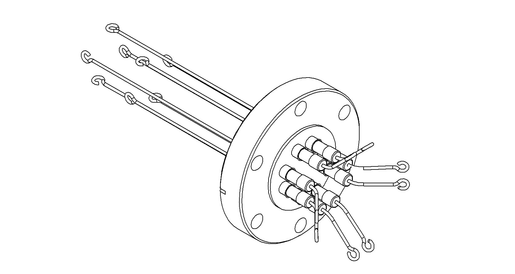 THERMOCOUPLE, TYPE R-S, 4 PAIR, SCREW-TYPE, 275CF