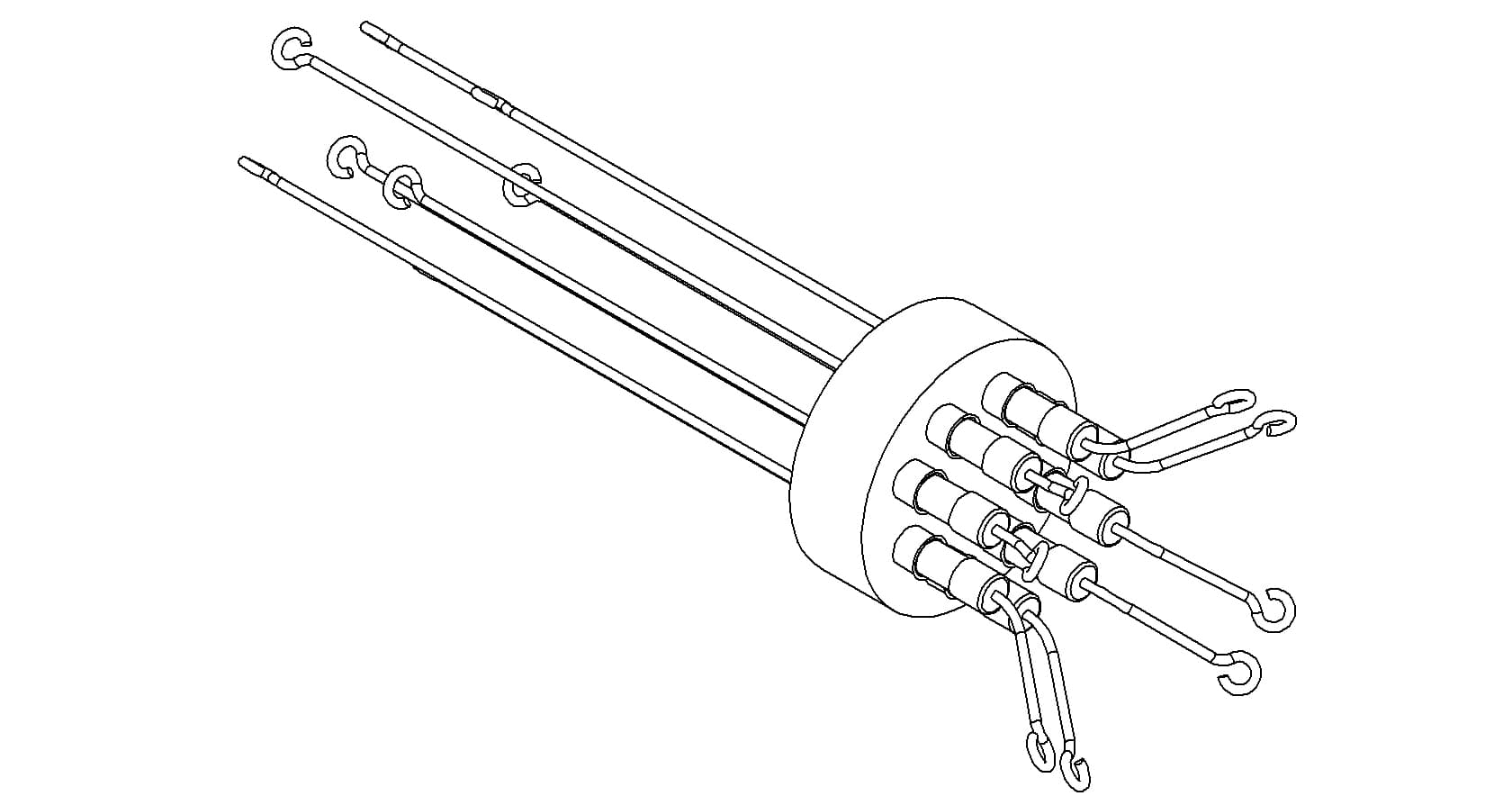 THERMOCOUPLE, TYPE R-S, 5 PAIR, SCREW-TYPE, WELD