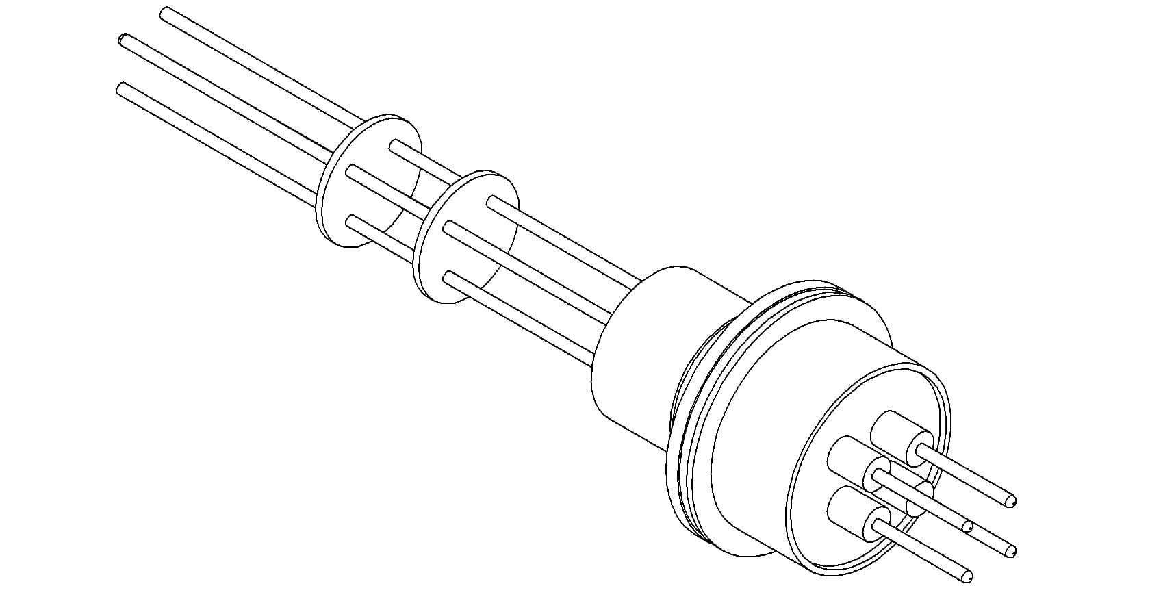 THERMOCOUPLE, TYPE K, 2 PAIR, WELD