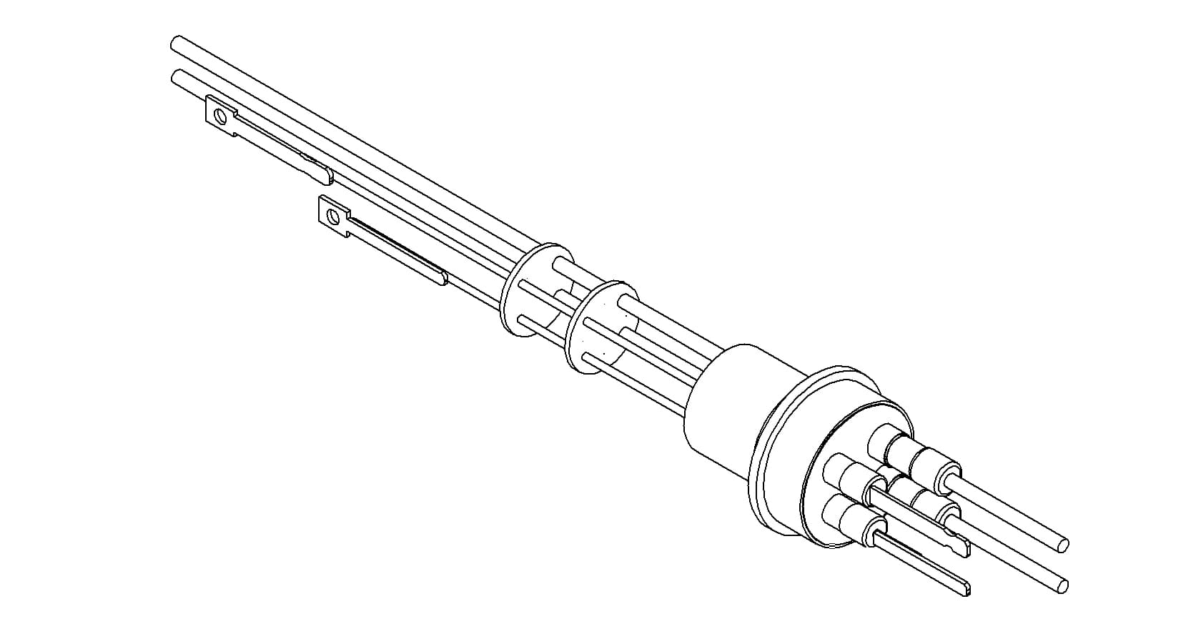 THERMOCOUPLE-POWER, TYPE C, 1 PAIR, 5KV, 15A, 2 PINS, WELD