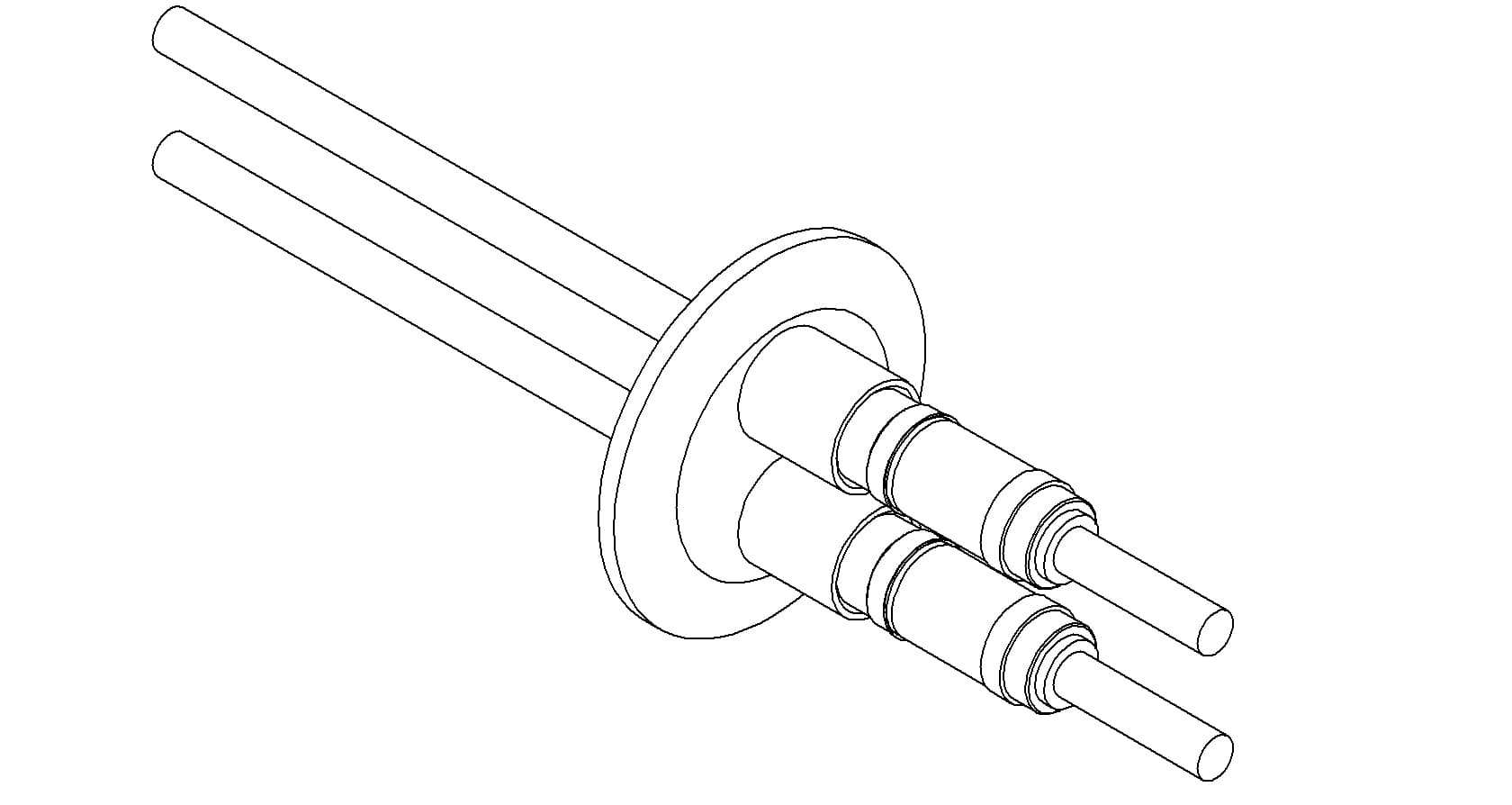 POWER, 5KV, 180A, 2PIN, COPPER, QF40