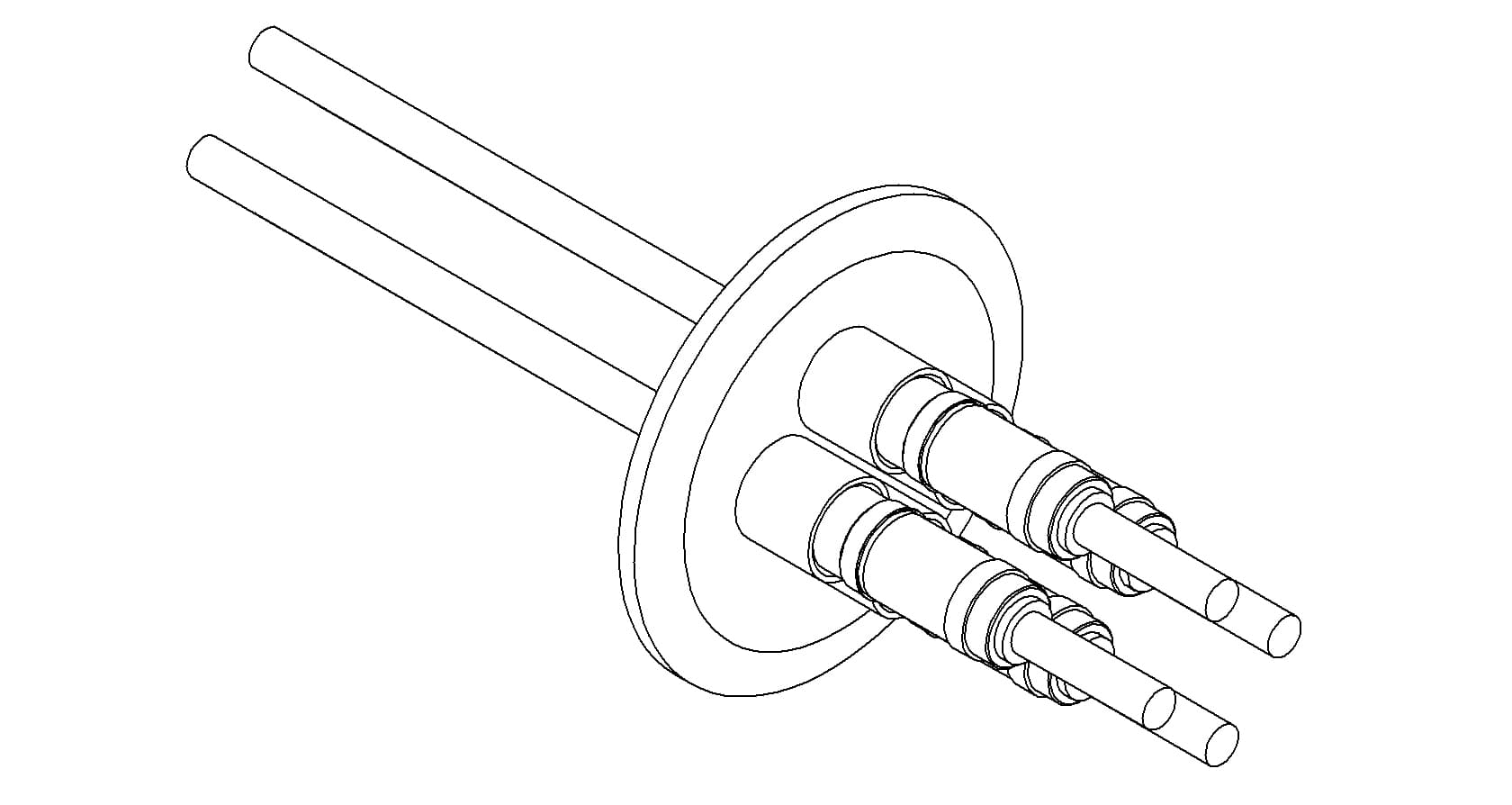 POWER, 5KV, 55A, 4PIN, NICKEL, QF50