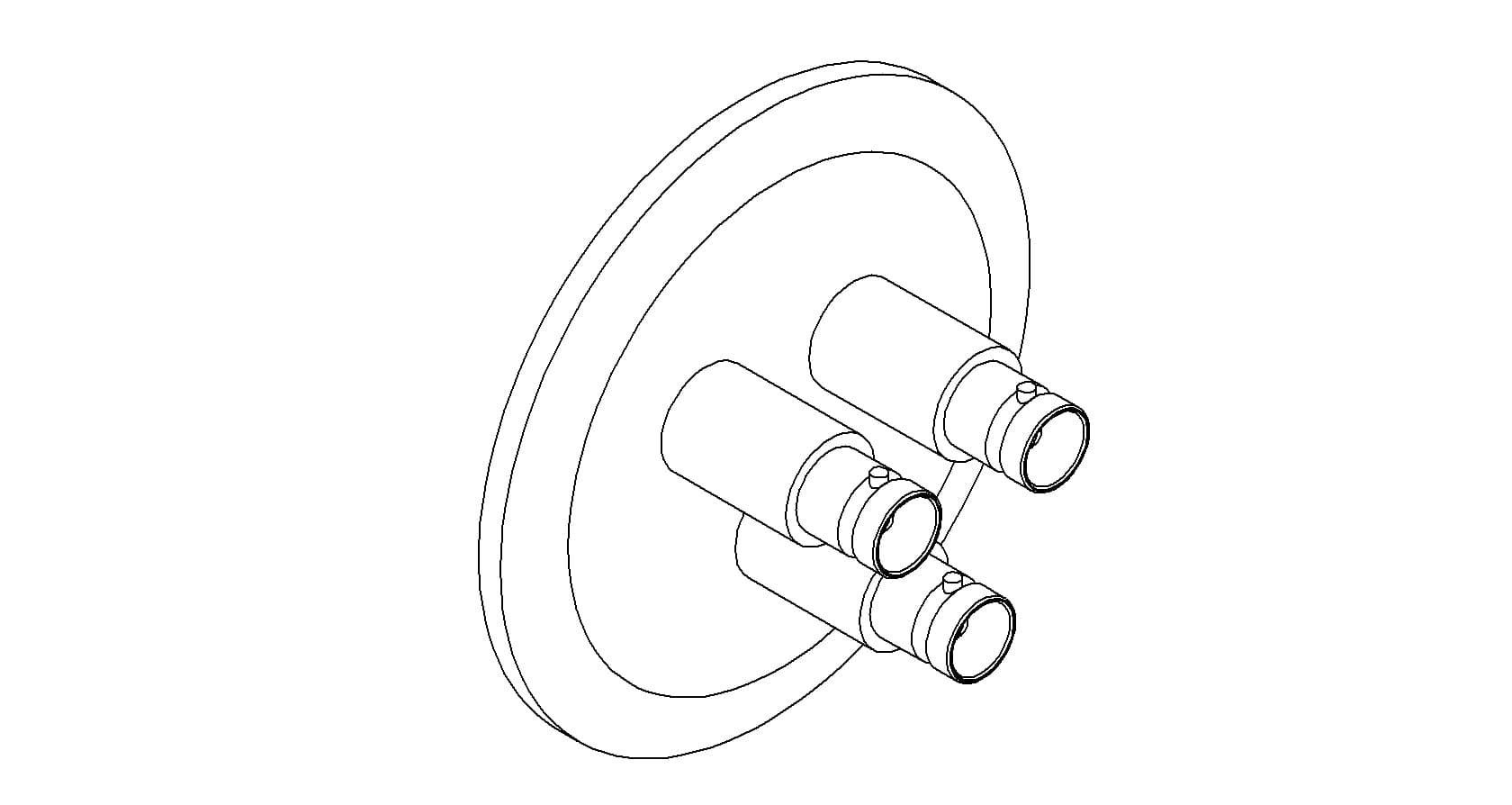 COAXIAL, BNC, 3 PIN, GROUNDED SHIELD, QF50