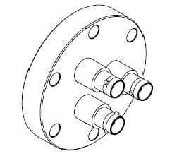 COAXIAL, BNC, 3 PINS, GROUNDED SHIELD, 275CF, NO CONNECTOR