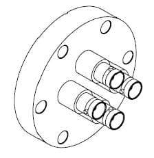 COAXIAL, BNC, 4 PINS, GROUNDED SHIELD, 275CF, NO CONNECTOR