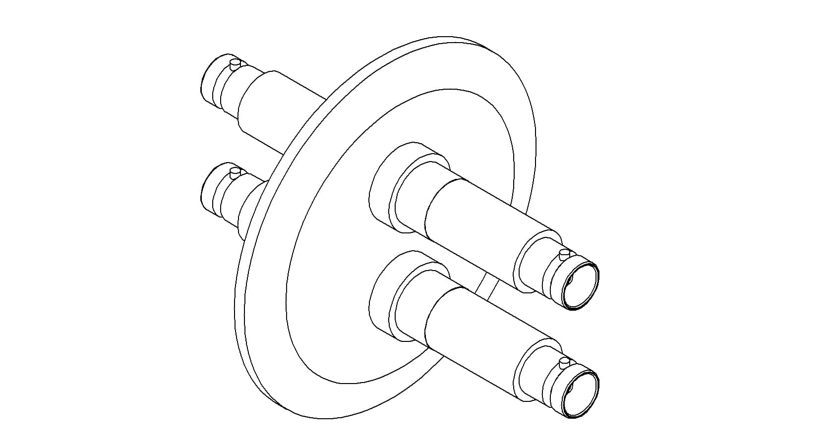 COAXIAL, BNC, 2 PIN, GROUNDED SHIELD, DOUBLE-ENDED, QF40 제품 이미지