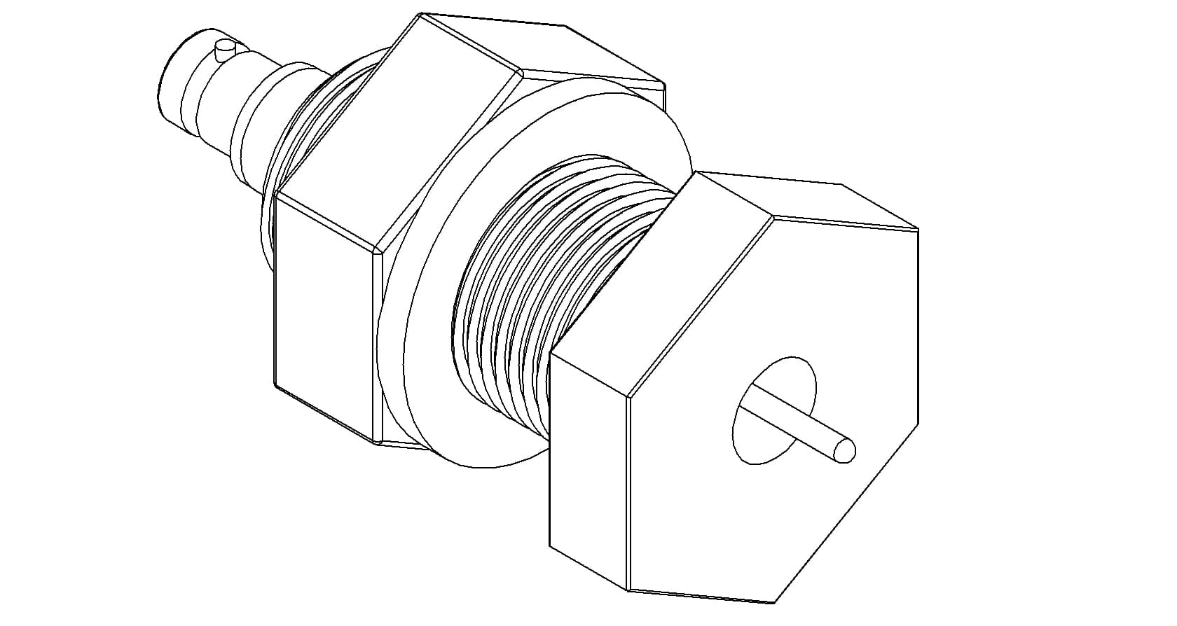 COAXIAL, MHV, 1 PIN, GROUNDED SHIELD, 1" BASEPLATE 제품 이미지