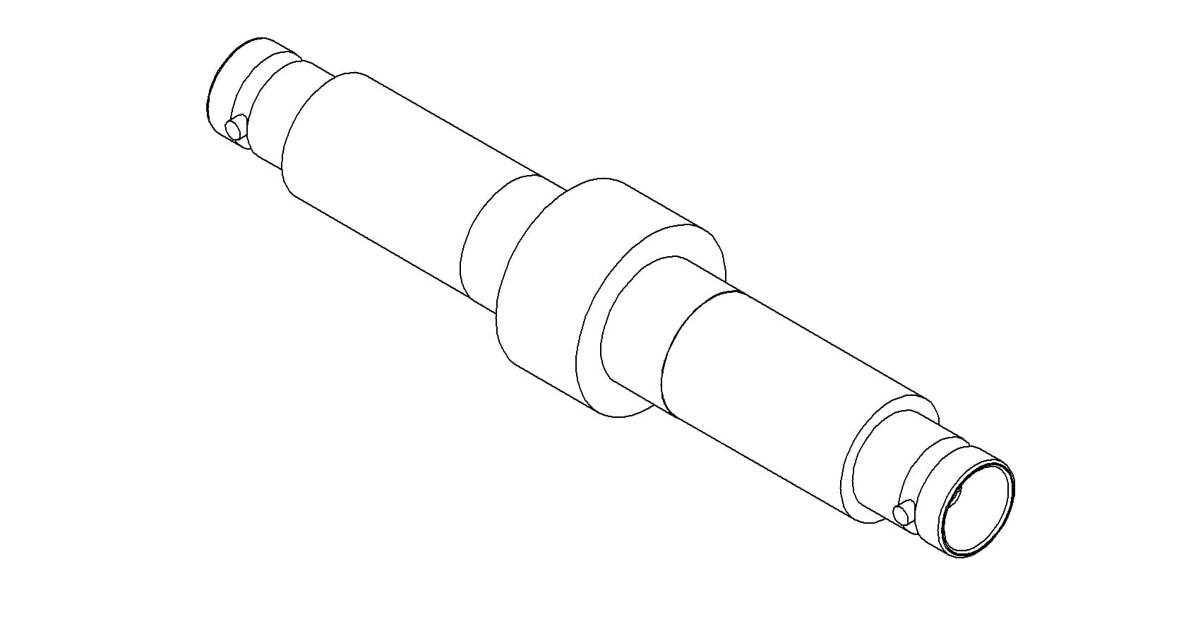COAXIAL, MHV, 1 PIN, GROUNDED SHIELD, DOUBLE-ENDED, WELD, NO CONNECTOR 제품 이미지