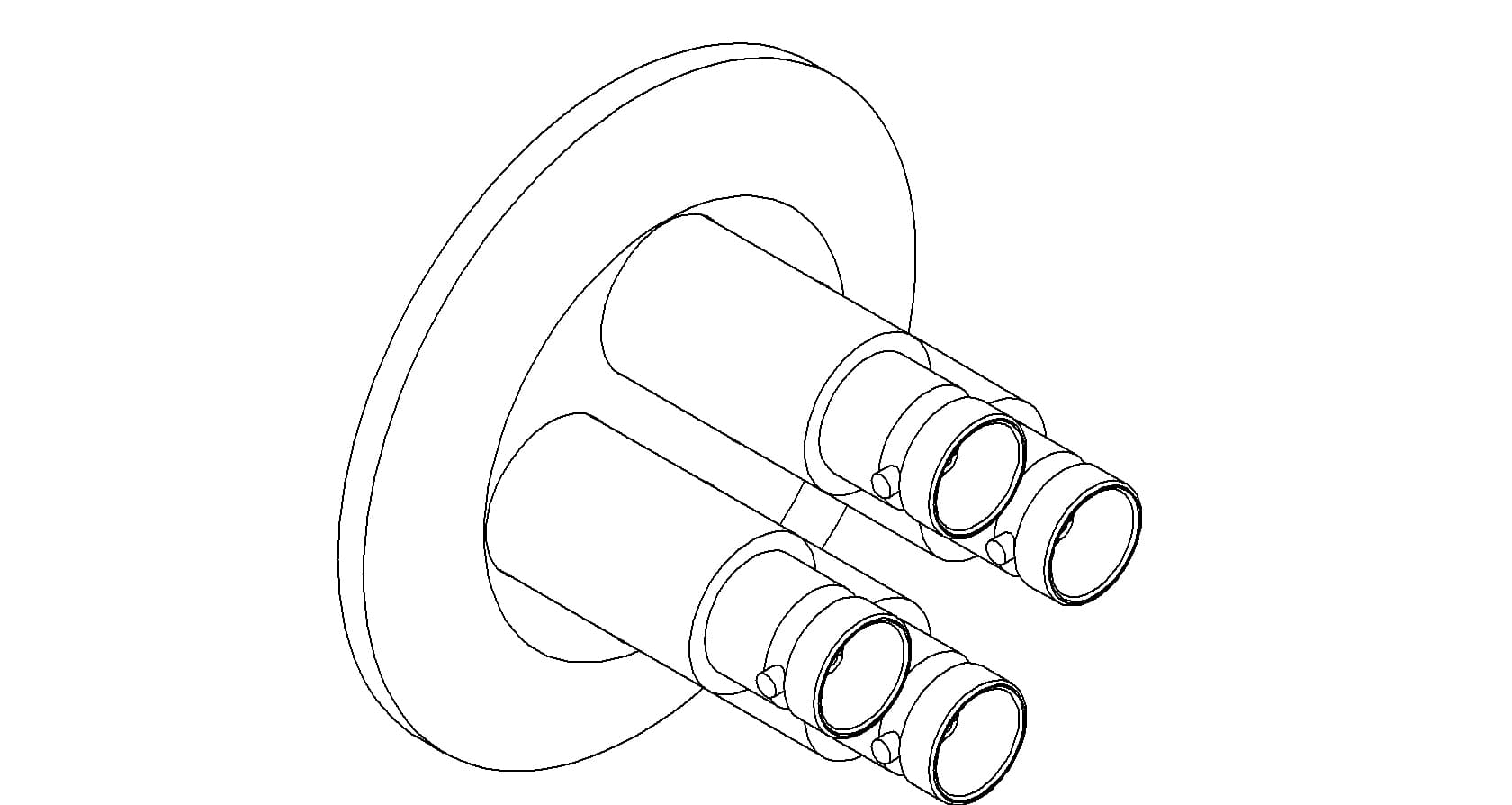 COAXIAL, MHV, 4 PIN, GROUNDED SHIELD, QF40 제품 이미지