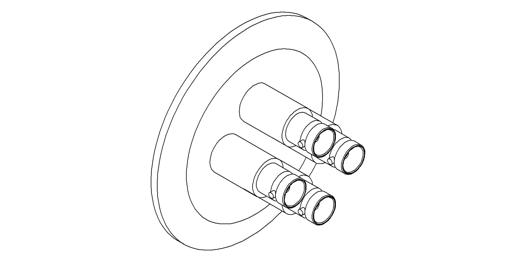 COAXIAL, MHV, 4 PIN, GROUNDED SHIELD, QF50 제품 이미지