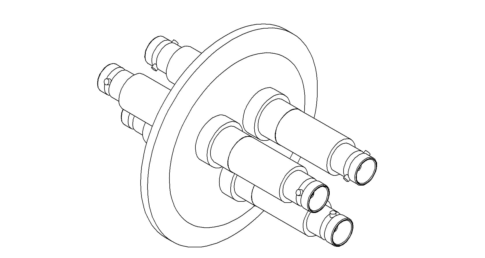 COAXIAL, MHV, 3 PIN, GROUNDED SHIELD, DOUBLE-ENDED, QF50