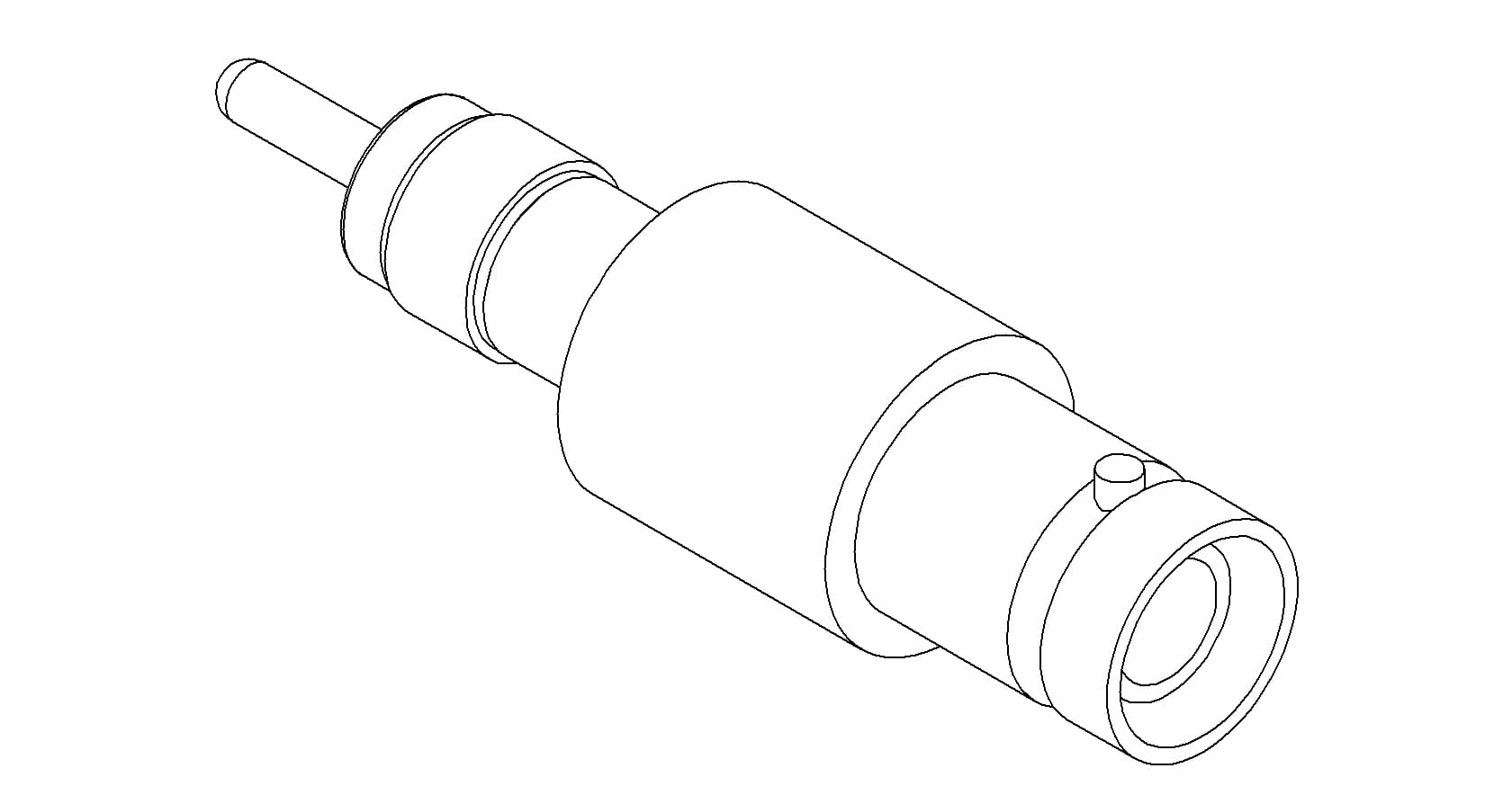 COAXIAL, SHV-5, 1 PIN, GROUNDED SHIELD, EXPOSED, WELD