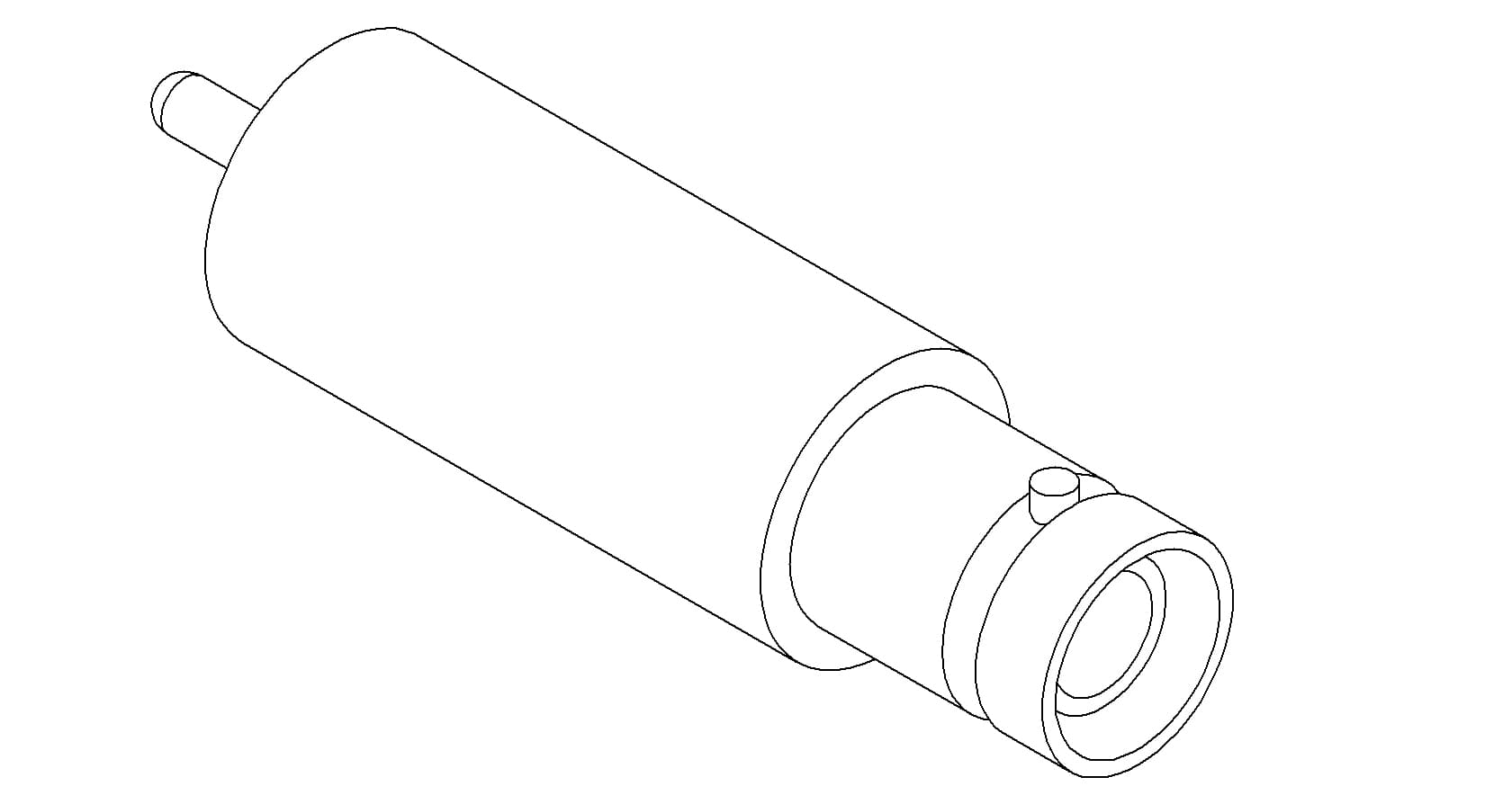 COAXIAL, SHV-5, 1 PIN, GROUNDED SHIELD, WELD