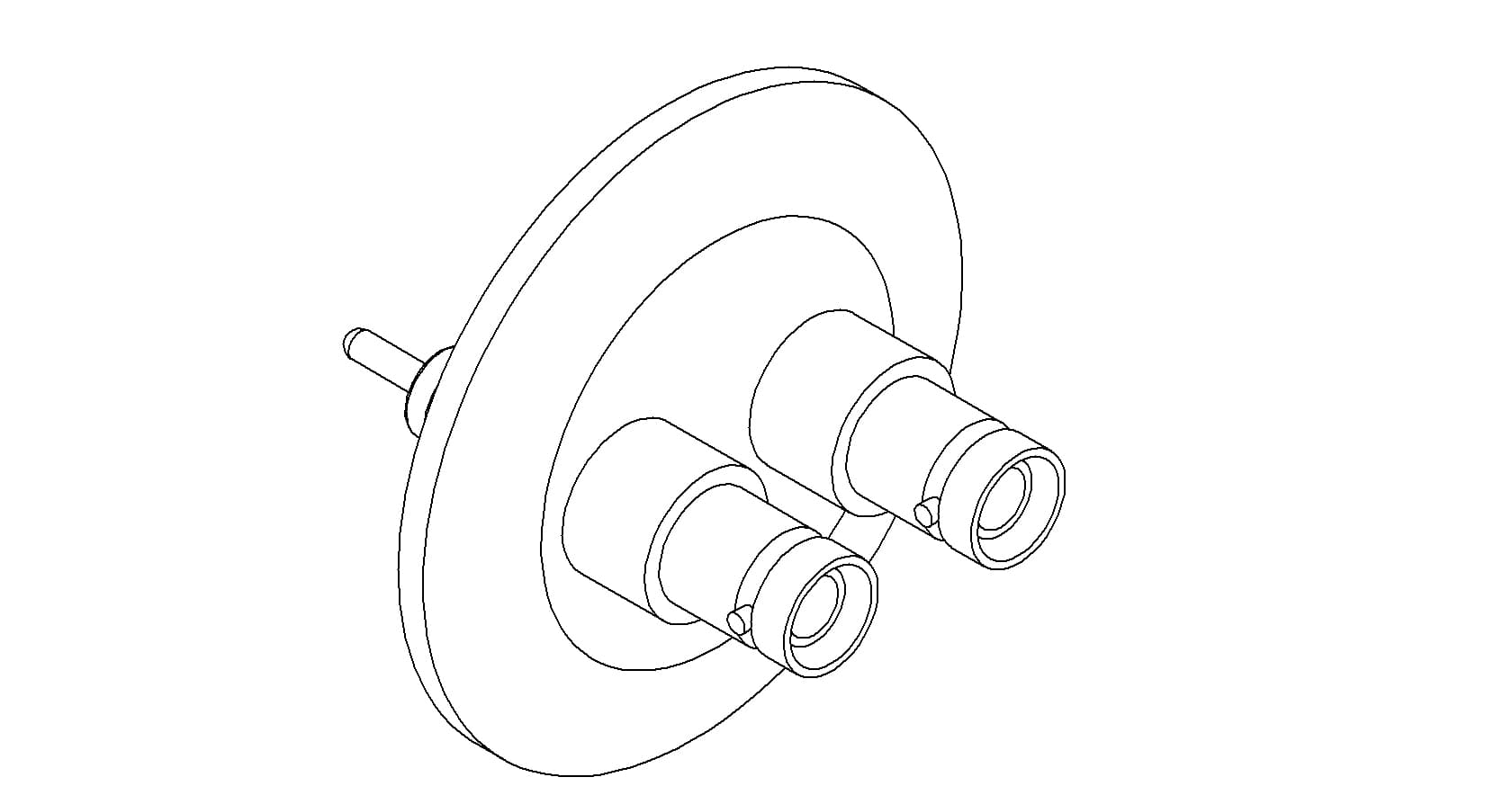 COAXIAL, SHV-5, 2 PIN, GROUNDED SHIELD, EXPOSED, QF40