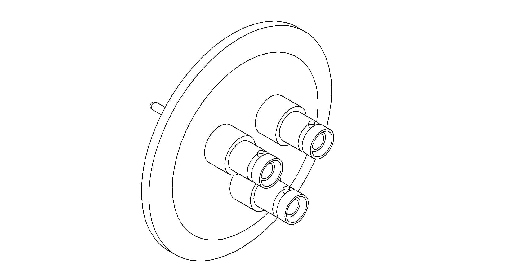 COAXIAL, SHV-5, 3 PIN, GROUNDED SHIELD, EXPOSED, QF50 제품 이미지