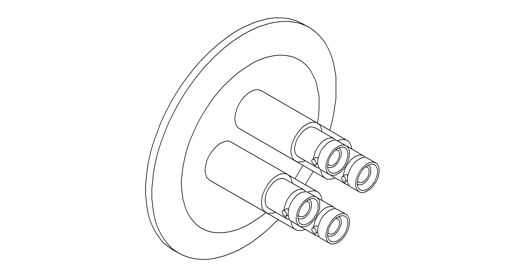 COAXIAL, SHV-5, 4 PIN, GROUNDED SHIELD, QF50 제품 이미지