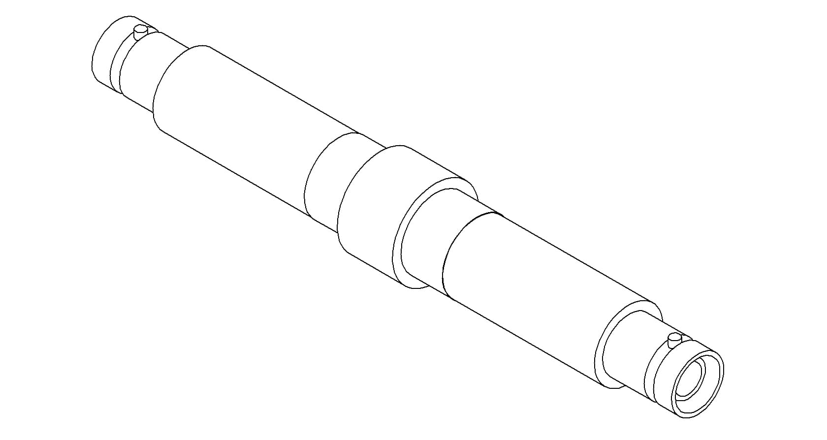 COAXIAL, SHV-5, 1 PIN, GROUNDED SHIELD, DOUBLE-ENDED, WELD, NO CONNECTOR 제품 이미지