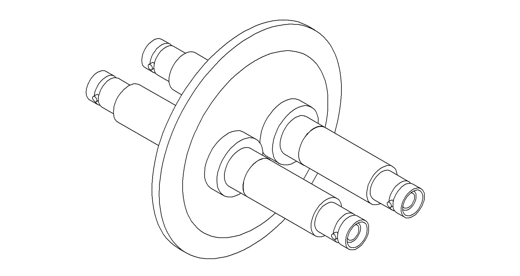 COAXIAL, SHV-5, 2 PIN, GROUNDED SHIELD, DOUBLE-ENDED, QF50