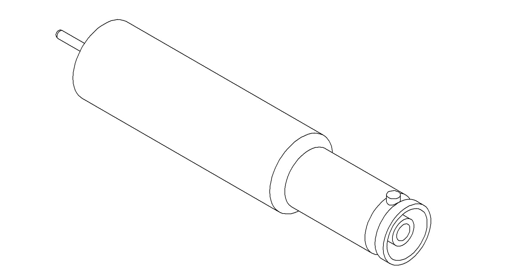 COAXIAL, SHV-10, 1 PIN, GROUNDED SHIELD, WELD