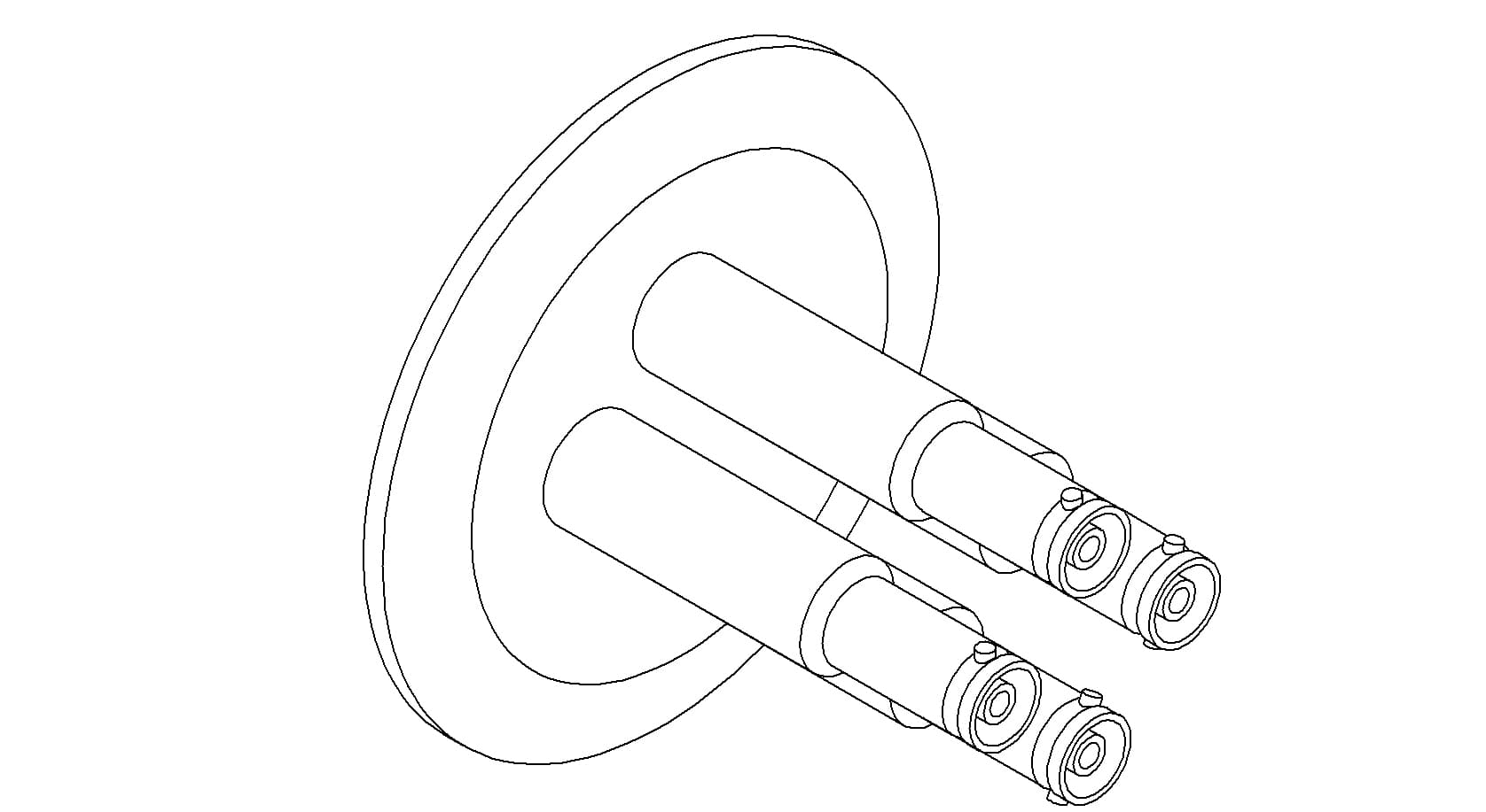 COAXIAL, SHV-10, 4 PIN, GROUNDED SHIELD, QF50