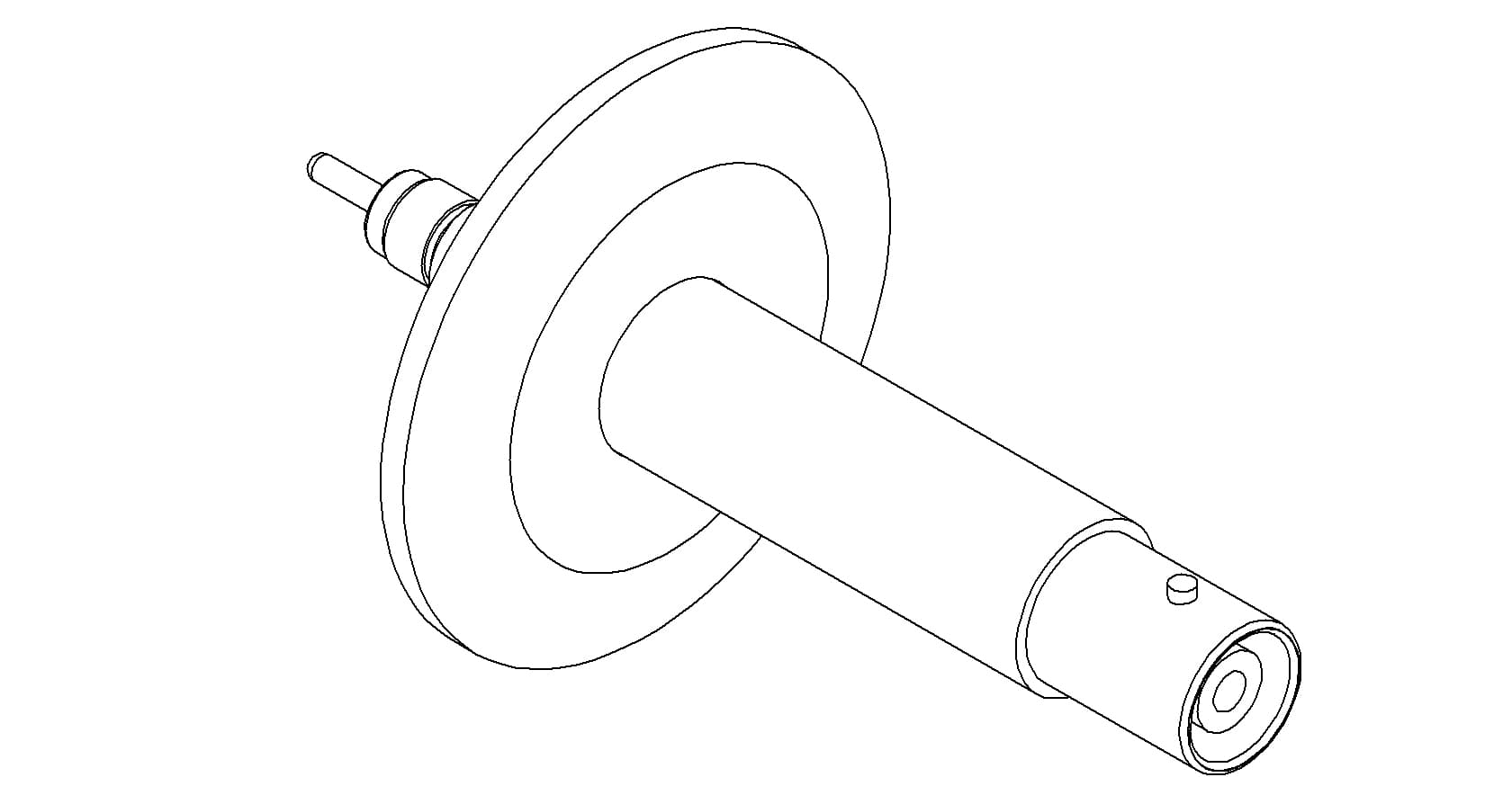 COAXIAL, SHV-20, 1 PIN, GROUNDED SHIELD, EXPOSED, QF40, NO CONNECTOR