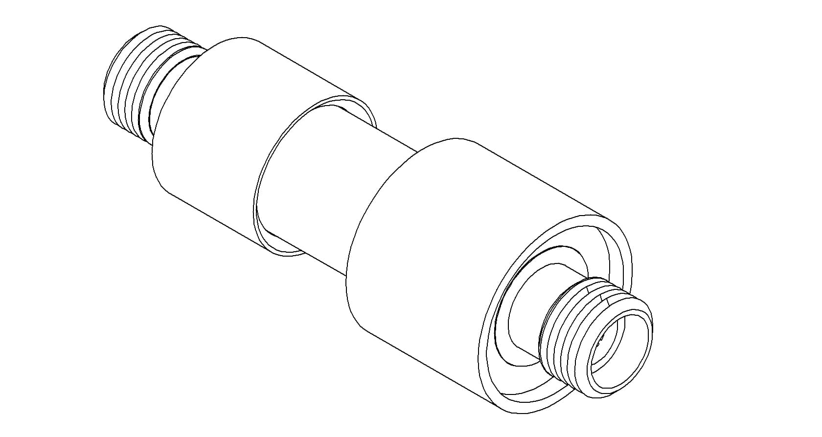 COAXIAL, SMA, 50 OHM, 1 PIN, GROUNDED SHIELD, DOUBLE-ENDED, WELD, NO CONNECTOR