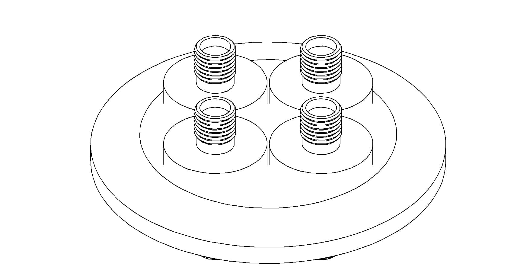 COAXIAL, SMA, 50 OHM, 18 GHz, 4 PIN, GROUNDED SHIELD, DOUBLE-ENDED, 216QF 제품 이미지