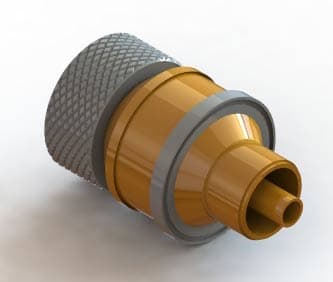 COAXIAL, 7/16" DIN FEEDTHROUGH, 2700 VRMS, 100 WATTS, 1 PIN, WELDABLE