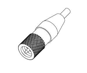 COAXIAL CONNECTOR, MICRODOT CABLE, 10 FT