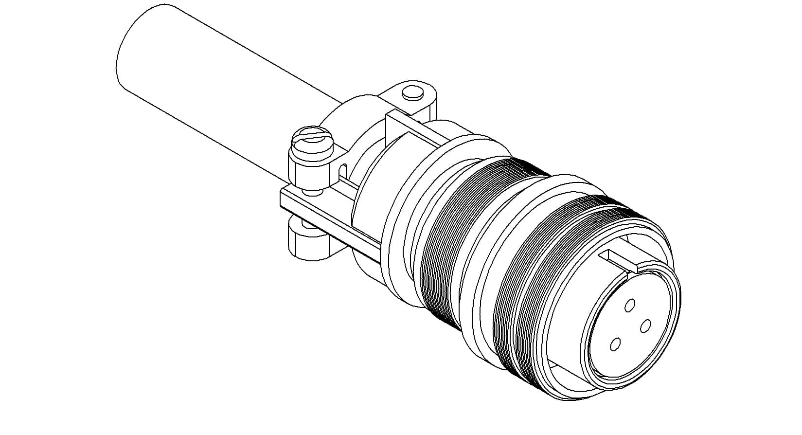 MS CIRCULAR CONNECTOR, 1750V, 23A, 3 PIN 제품 이미지