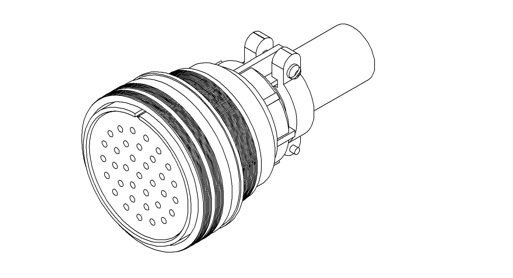 MS CIRCULAR CONNECTOR, 700V, 100A, 35PIN