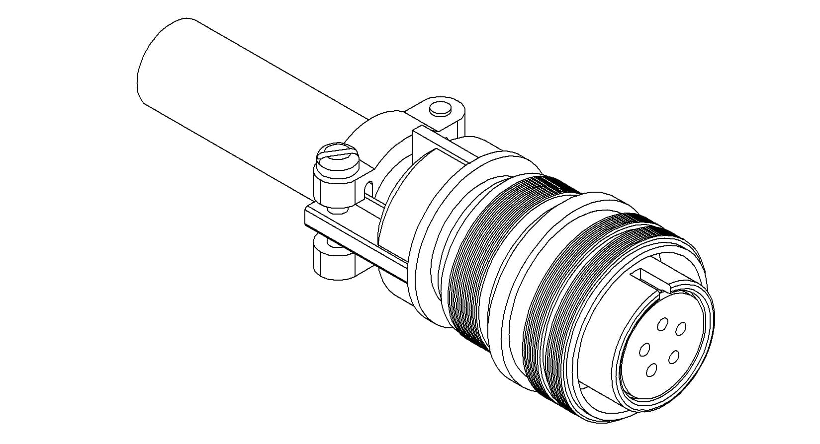 MS CIRCULAR CONNECTOR, 700V, 23A, 5 PIN