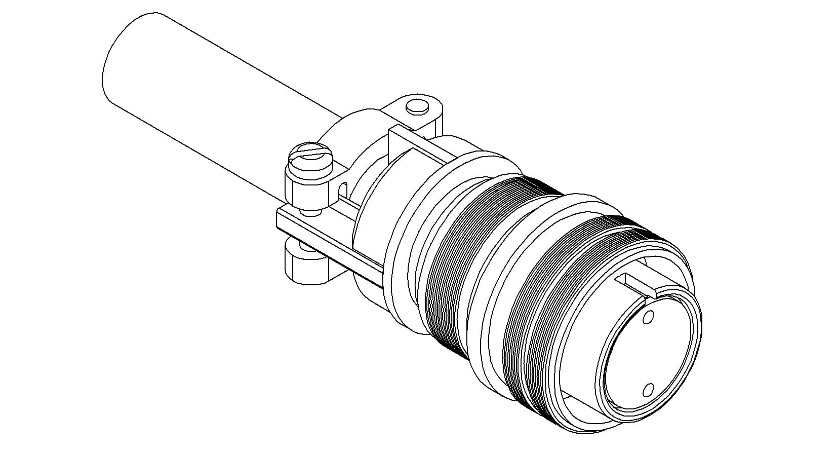 MS CIRCULAR CONNECTOR, 700V, 28A, 2 PIN 제품 이미지