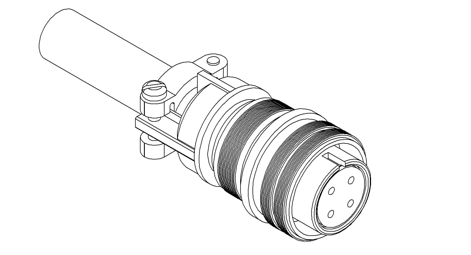 MS CIRCULAR CONNECTOR, 700V, 28A, 4 PIN 제품 이미지