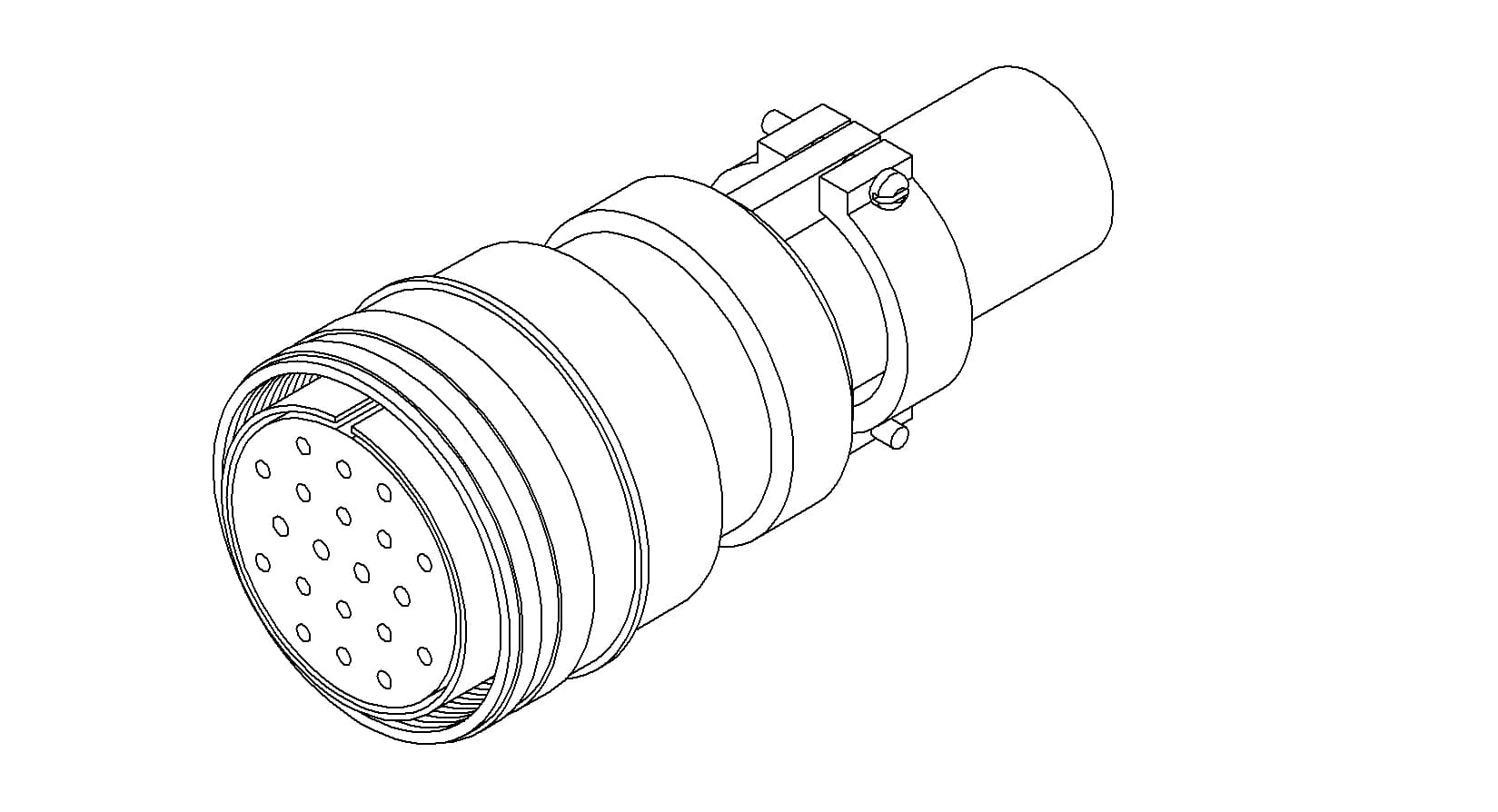 MS CIRCULAR CONNECTOR, 700V, 75A, 20PIN