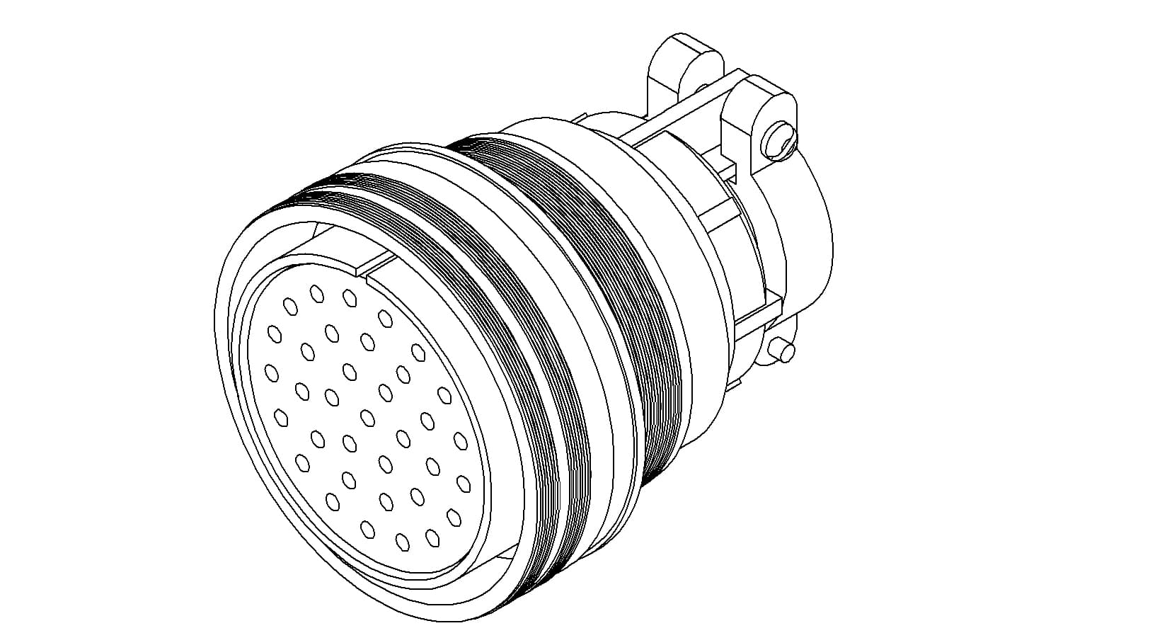 MS CIRCULAR CONNECTOR, IN-VACUUM, 700V, 100A, 35PIN 제품 이미지